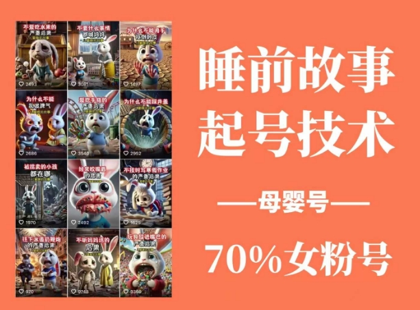 睡前故事动画制作课程,涵盖AI文案、配音、视频剪辑等,实现百分百原创插图1 睡前故事动画制作课程,涵盖AI文案、配音、视频剪辑等,实现百分百原创插图1