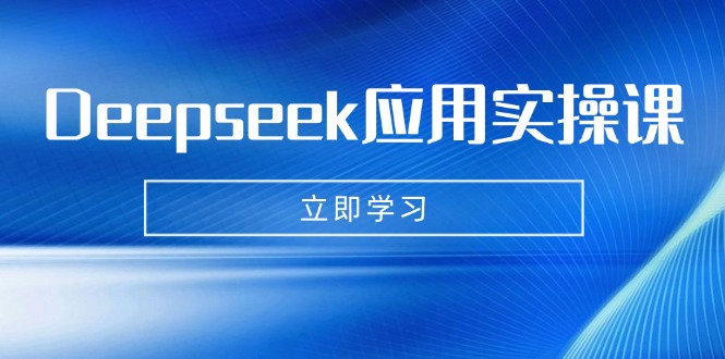 Deepseek应用实操课：AI制作数字妈妈、写真、短视频，辅导作业，PPT制作等-游戏体验馆