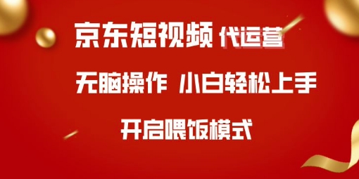 京东短视频代运营，全程喂饭，小白轻松上手【揭秘】-游戏体验馆
